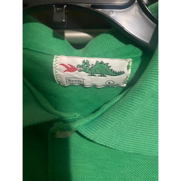 Vintage 70’s Sears Green Dragon Single Stitch Polo Size Large - Picture 4 of 7